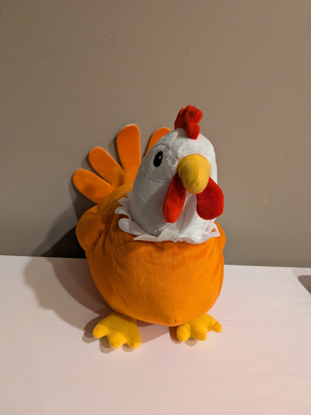 Chicken Stuffed Animal Plush Toy Egg Laying Hen with Zippered Belly